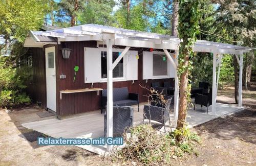 Gross Koeris Apartment | Hüttendorf für Euch alleine - geführter Yachtausflug nach Prieros inclusive! Nur 3 Minuten zum Badesee Fahrräder kostenlos vorhanden