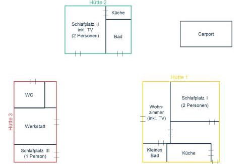 Gross Koeris Apartment | Hüttendorf für Euch alleine - geführter Yachtausflug nach Prieros inclusive! Nur 3 Minuten zum Badesee Fahrräder kostenlos vorhanden