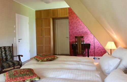 Heek Apartment | Haus Keppelborg: ZI Ferdinand mit Rosengartenblick