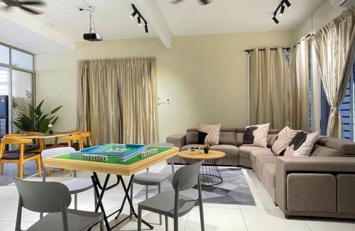 Ulu Tiram House | Heliconia Design Home With Pool BBQ KTV JB AEON Tebrau