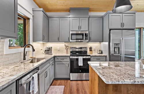 Nebo House | Higher Ground at Lake James | Hot Tub, Boat Slip & Game Room!