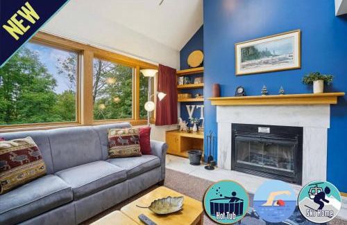 Central Vermont- Killington House | Highridge E10 Cozy One Bedroom Loft with Fireplace and Pool Access