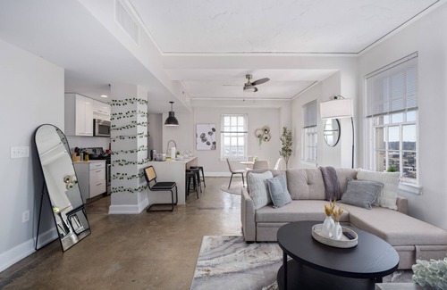 Civil Rights Historic District Apartment | Highrise DT Views l Gym+Theatre+Parking!