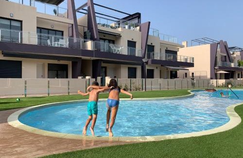 Pilar de la Horadada Apartment | Higuericas Costa 412 - Rooftop terrace and pool view 300 m from beach