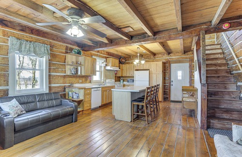 Rubicon Cabin | Historical Log Cabin on 80 Acres in Hartford!
