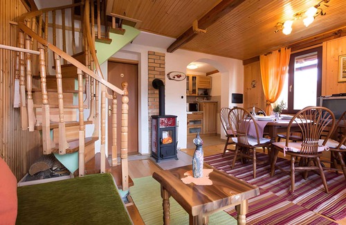 Skrad House | Holiday home in the forest next to river
