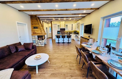 Dolgen am See House | Holiday Home MILA with Pool, Sauna, and Large Private Grounds