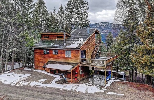 Whitefish House | Home with Mountain and Forest Views, and Sauna!