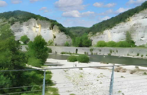 Sampzon House | Homerez - Charming Bungalow in Sampzon 32 m² with Mountain View