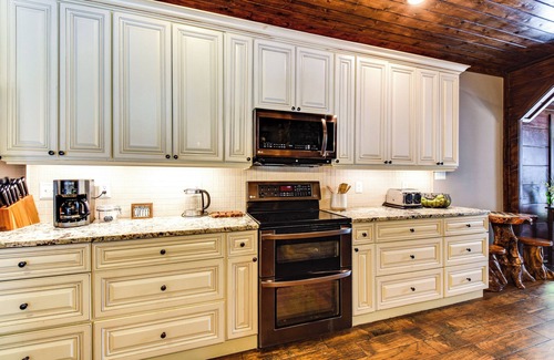 Six Mile House | Hot Tub, Dock, Lakefront: Luxe Six Mile Retreat