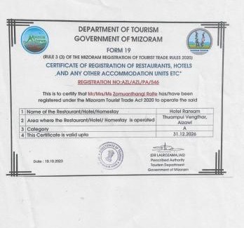 Aizawl Hotel | Hotel Ransam