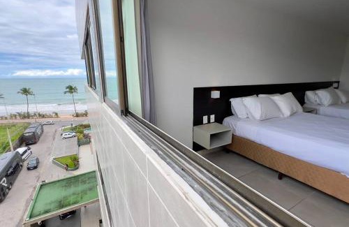 Cruz das Almas Hotel | Hotel Ritz Suítes | Flat632 | Quarto com Vista mar