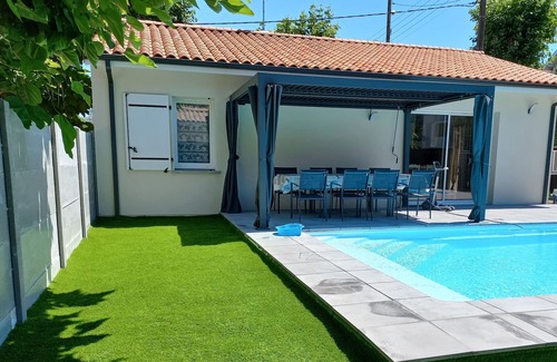 Audenge House | House of 2021, 50 M from the city center, air-conditioned, heated swimming pool