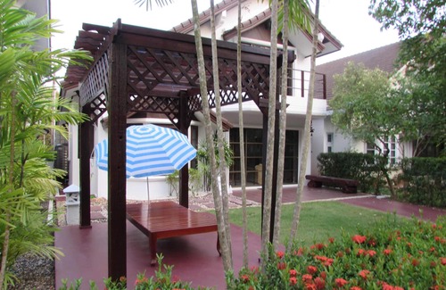 Kram House | Idyllic beach villa C8 in the tropical garden beach in front of the door