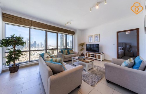 Downtown Dubai Apartment | Keysplease 3 B/R Burj View Apt, South Ridge Downtown Dubai