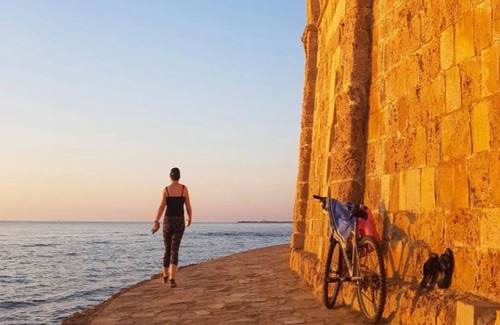 Larnaca Apartment | Kick back and relax in this calm, stylish space.