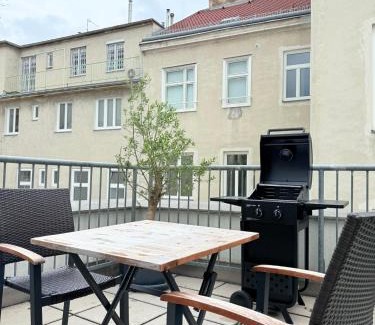 Brigittenau Apartment | Klein aber Fein mit Terrasse