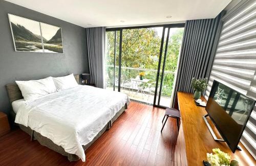 Ngoc Thanh Resort | LÁ villa Flamingo đại lải 5BR, Pool, BBQ, Karaoke