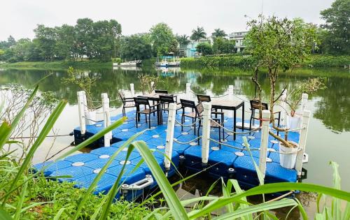 Ngoc Thanh Resort | LÁ villa Flamingo đại lải 5BR, Pool, BBQ, Karaoke