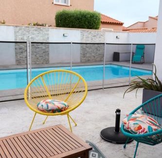 Saint-Laurent-de-la-Salanque Villa | L'Onde calme, charmante villa avec piscine