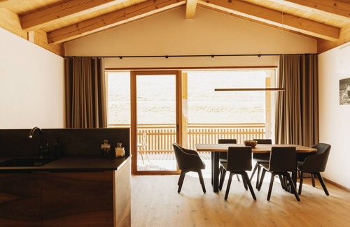 San Martino in Passiria Apartment | LAGAR holiday flat 'Struzer Michele' with private loggia and mountain view