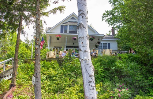 Eden House | Lake front home with in-deck outdoor hot tub and spectacular lake views!