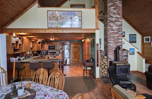 East Machias House | Lake Front Log Estate