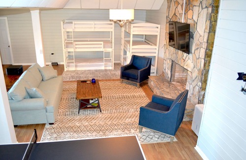 Littleton House | Lake Gaston Waterfront home with boat dock, fire pit, and views