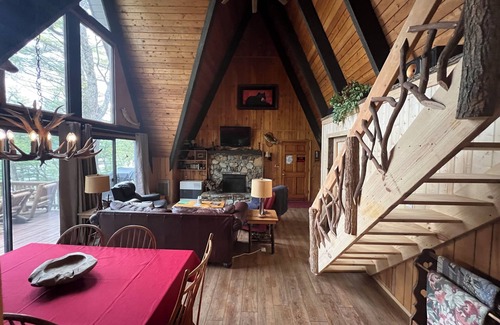 Glenville Cabin | Lakefront Cabin with private Dock - 4 Kayaks - WiFi - Direct TV