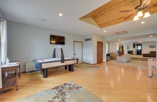 Chetek House | Lakefront Chetek Haven: Dock, Screened Gazebo