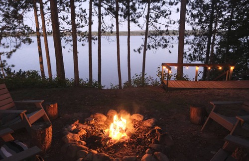 Northwoods Beach Cabin | Lakefront Cottage, Dock in for the season!