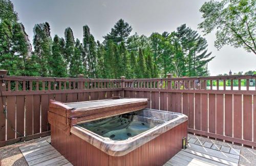 Eau Galle House | Lakefront Eau Galle Home with Hot Tub and Fire Pit