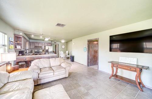 Longtown House | Lakefront Eufaula Cabin with Fire Pit and Private Dock