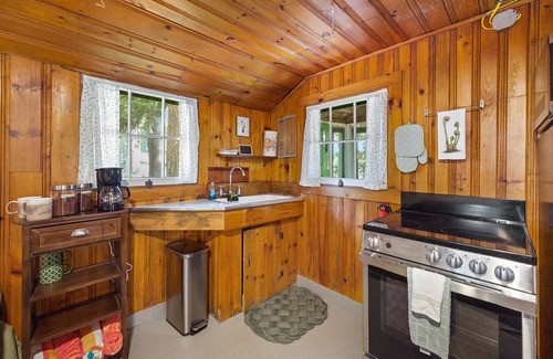 Orland Cabin | Lakefront Fiddlehead Tiny Cabin @ Getogether Stays