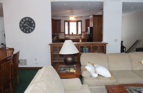 Sarona House | Lakefront House on Long Lake, Beautiful View with Private Docks on Flat Lot.