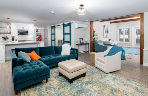 Halifax County Apartment | Lakefront King bed w/lux hot tub.