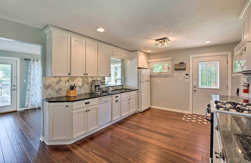Lake Shangrila House | Lakefront Oasis w/Boat Dock, Fire Pit, Grill