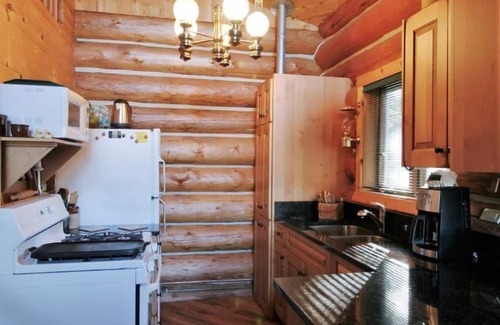 Maple Falls House | Lakeside Real Log Cabin with Private Dock, Pets OK
