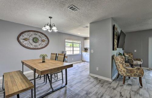 Trailer Estates House | Lanai and Pond at Tranquil Bradenton Retreat!