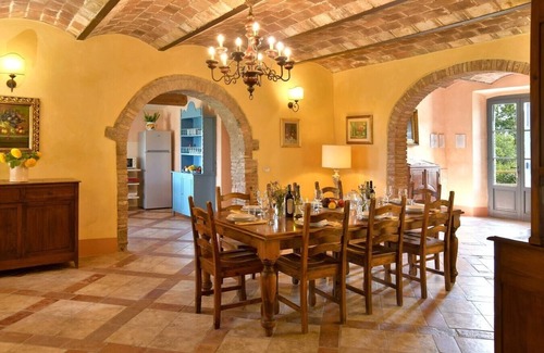 Montecatini Val di Cecina Villa | Large private villa with heated fenced pool