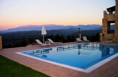 Polemarchi Villa | Large stone built Villa with Wonderful Panoramic Views