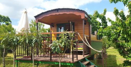 Piegon House | Les Piégonnaises - Deux luxueuses roulottes et la cabane en Drôme Provençale
