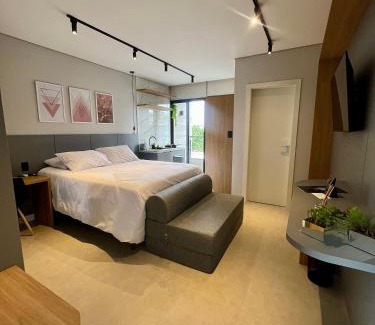 Campo Belo Apartment | LOFT 190. Hospedagem Inteligente. Campo Belo, Minas Gerais, Brasil.