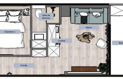 Kourou Apartment | Loft-ciné-wifi 4 pers