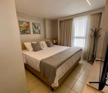 Ponta Negra Apartment | Loft em Ponta Negra com piscina e vista para o mar