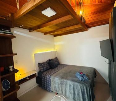 Bela Vista Apartment | Loft encantador D - 8 km de Floripa