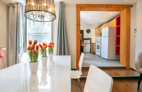 De Lorimier Apartment | LoftJC2 | 1BR Suite +Free Private parking| Lafontaine park