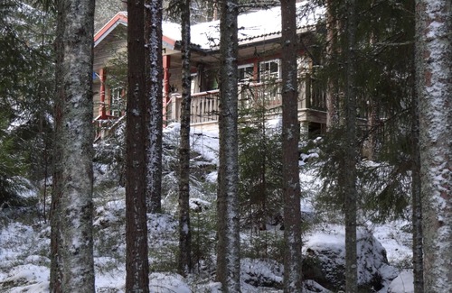 Lesjofors House | Log cabin on Lake Bredreven, 150 m from the beach