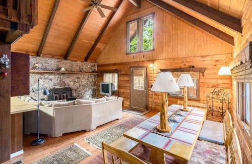 Great Cacapon House | Log Cabin w Loft, Hot Tub, Deck, Fire Pit, & WiFi