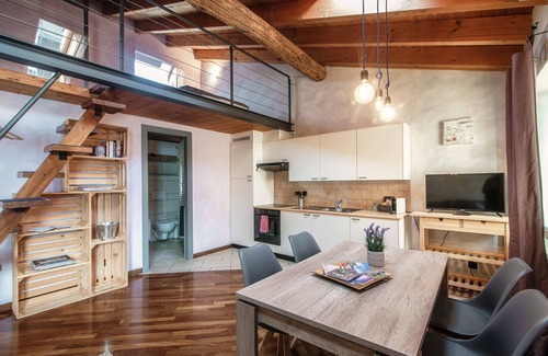 Morcote Apartment | Lovely loft with loft and lake view in Morcote (Lavanda)